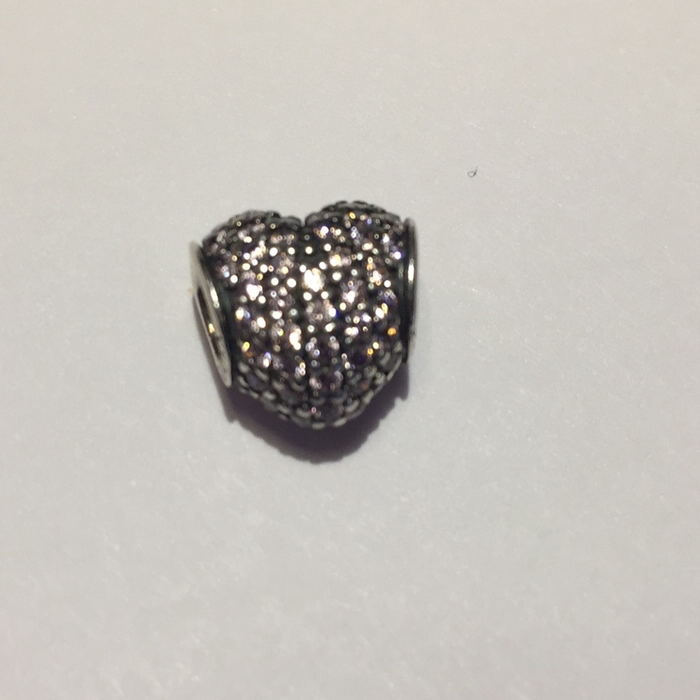 Pandora pave heart charm